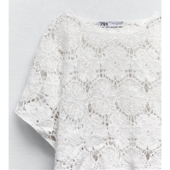 ZARA ~ KNIT CROCHET ТОР (NWT) - Picture 5 of 10